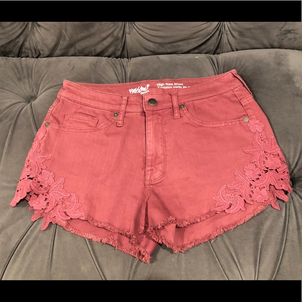 Rose colored Mossimo high rise shorts
